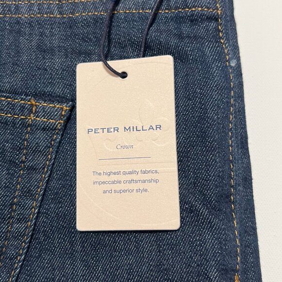 Peter Millar Jeans *NWT Pilot Mill Classic Fit Medium Wash Men's size 38x32 - Picture 9 of 9